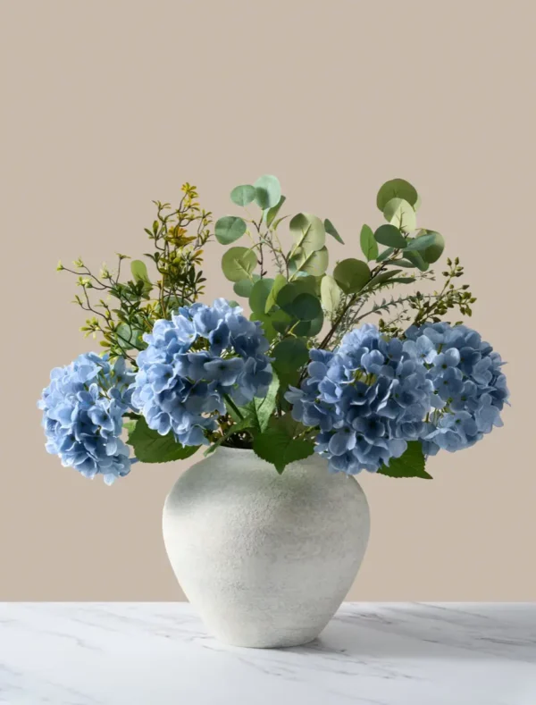 Faux Arrangement — Eucalyptus & Hydrangea