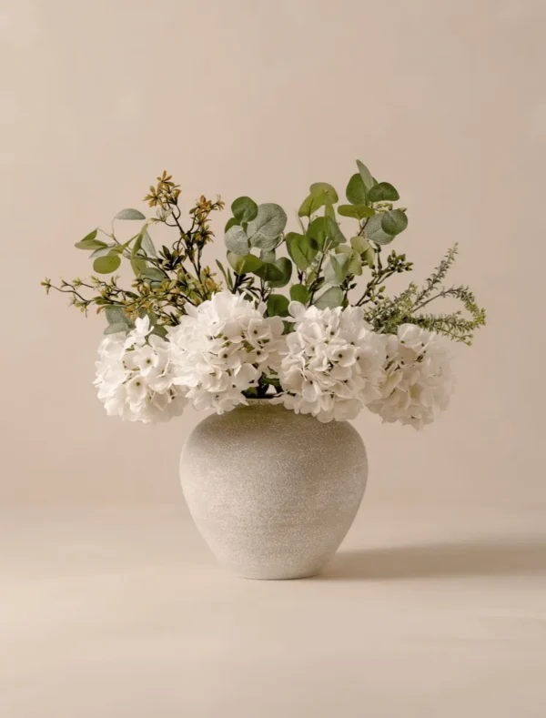 Faux Arrangement — Eucalyptus & Hydrangea