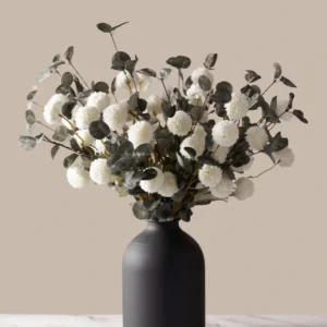 White & Green Faux Arrangement