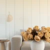 Large Rose Faux Arrangement — Beige (21 Roses)