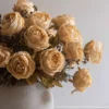 Large Rose Faux Arrangement — Beige (21 Roses)
