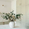 p106_g1 Eucalyptus & Cream Magnolia Faux Arrangement