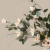 p106_g3 Eucalyptus & Cream Magnolia Faux Arrangement