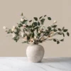 p106_main Eucalyptus & Cream Magnolia Faux Arrangement