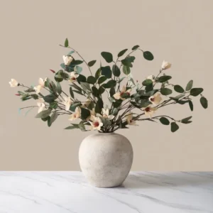 Eucalyptus & Cream Magnolia Faux Arrangement