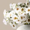 p121_g2 White Rose Faux Arrangement (72 Roses)