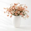 Peach & White Wildflower Faux Bouquet (12 Stems)