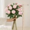 Stella Premium Real-Touch Faux Peony Stem - Silk Peonies for Home Decor