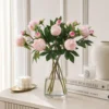Stella Premium Real-Touch Faux Peony Stem - Silk Peonies for Home Decor